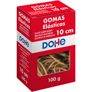 DOHE GOMAS ELASTICAS CAJA 100G 10cm x 1,5mm 16368